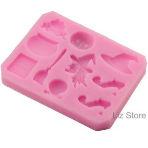 Halloween Silicone Cake Biscuit Moulds Witch Pumpkin Chocolate Candy Mould High Temperature DIY Decoration Baking Kitchen Tools TH1146