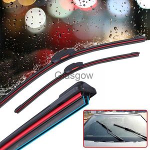 Windshield Wipers Car Windshield Wiper Blades Universal Water Repellent Bracketless Frameless Rubber Layer Wipers Blades Double Soft Wiper Ca O2S6 x0901