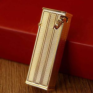 Handmade Brass Side-slip Longfellow Oblique Rubbing Wheel Ignition Kerosene Lighter Smoking Accessories Gadgets For Men 2AIR