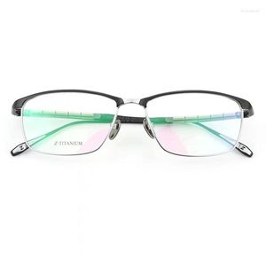 Солнцезащитные очки рамки чистые титановые очки рамки мужские квадратные очки бренд ZT27013 Рецептурные очки женщины миопия оптическая линза