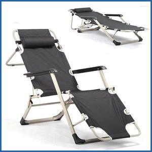 Camp Furniture Büro Dual-Purpose Klappliege Freizeit Chaiselongue Entspannen Sie sich für Outdoor Beach Sun Bath Camping Break Chair Bed