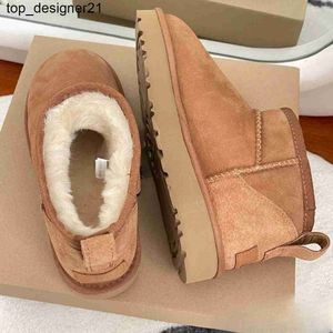 New 23ss Boots boots Ultra Boot Designer Woman Platform Snow Boots Australia Fur Warm Shoes Real Leather Chestnut Ankle Fluffy Booties