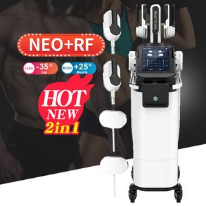 Emslim Electric Muscle стимулятор 4 обрабатывает тонкую красоту EMS RF EMS Mass Massage Body Sculpting Machine для фитнес -салона красоты