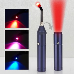 Face Massager Red Light Therapy Device Cold Sore Canker Treatment Infrared Wand for Mouth Nose Ear Knee Feet Hands Ankle 230831