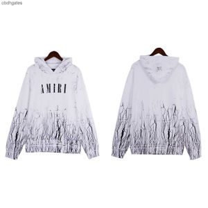 Flower Sweaters Hoodies Pullover Amiirii Mens Brand Loose Fashion Designer Clothes Sweater Hoodie Letter Print 52rm