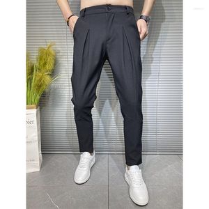 Männer Hosen Männer Frühling Anzüge Männlichen Formelle Kleidung Hosen Qualität Britischen Stil Baumwolle Stoff Business Casual Anzug A149