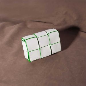 Kassetten Crossbody Bag Bottegvenets gewebt 7A handgefertigtes Ziegelstein für Schulterwithtywp