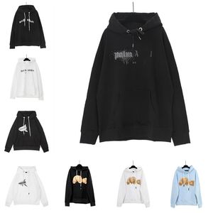 Designer hoodie lyx män kvinnor hoodies brev med diamant logo mode djurmönster brack hoodies ren vit kvalitet USA-storlek S-XL