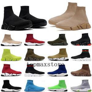 Socken Schuhe 1.0 2.0 Plattform Herren Läufer Schnürung schwarz weiß Neon Sockenschuh Damen Sneaker Klassischer Geschwindigkeitstrainer Balencaigas Lässige Turnschuhe