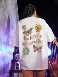 Męskie koszule Modne motyl i kwiat Tshirt Wysokiej jakości bawełniany unisex crewneck TEE TOPS Women Men Men Summer Harajuku Street Style