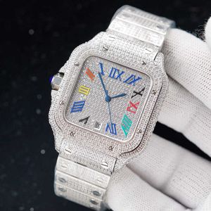 SAA4 2023 Orologio da polso con diamanti Orologio da uomo meccanico automatico 40 mm con bracciale in acciaio tempestato di diamanti VVS1 GIA Orologio da polso Fashion Busins8V4P4WF1IVY9