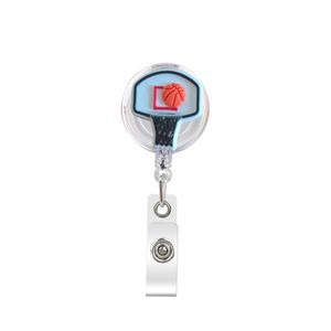 Business Card Files Cute Retractable Badge Holder Reel - Clip-On Name Tag With Belt Clip Id Reels For Office Workers Hoops Doctors Nur Otczo