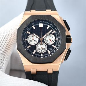 Relógios masculinos movimento de quartzo relógio 45mm à prova dwaterproof água moda negócios relógios de pulso montre de luxe195u