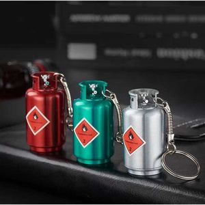 Creative 10000 Times Match Kerogene Lighter No Gas Tank Shape Waterproof Portable Outdoor Key Chain Rökningstillbehör Gadgets ID1T