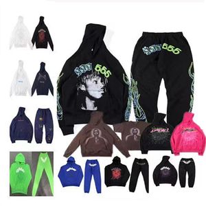 spider hoodie pink spider hoodie Young Thug sp5der hoodie tracksuit 555555 men women hoodie web jacket Sweatshirt Spider 555 spide3086