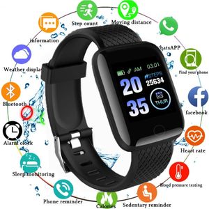 Akıllı Bileklik 116 Plus Kalp Hızı İzle Akıllı Bileklik Spor Su Geçirmez Akıllı Smartwatch Android Tüm Uyum