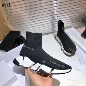 Sock Shoes Designer Running Shoes Speed ​​Runner Trainers Lace Up Trainer Women Men Shoe Runners Sneakers Fashion Socks Boots Stretch Knit Sneaker