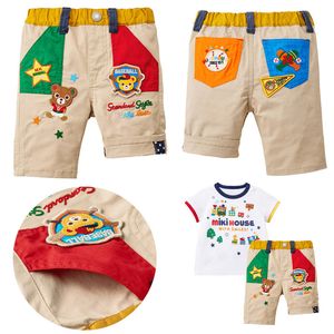 Trousers Pants Loose Cotton Fashion Children's Clothing Summer Boy Badge FiveStar Bear Shorts FivePoint Japan 230831
