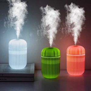 Увлажнительного увлажнителя Увлажнитель Увлажнителя USB Night Light Home Low Noise Очиститель воздуха светодиодный романтический световой лампа ароматерапия диффузор Q230901