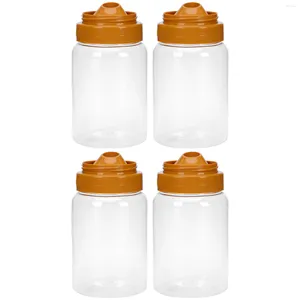 Storage Bottles Honey Bottle Loquat Leaf Extract Holders Sealed Jars Airtight Canister Glass Container Lid