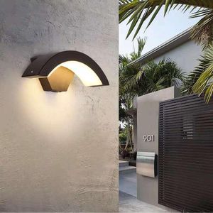 Wall Lamp Led Motion Sensor Outdoor Lamps IP65 Waterproof Aluminum Lighting For Courtyard Garden El Porch Indoor Light