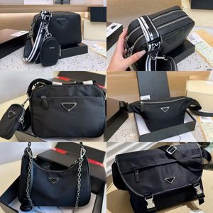 Designer Shoulder Men Women Three In One Camera Bag Hobo Purses Lady Totes Nylon Messenger Bag Waist Pack Bumbag With Box