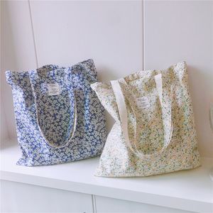 Shopping Bag's Shoulder Bag Large Open Pocket Cotton Tote Bags For Groceries Reusable Foldable Female Students Books Handbags 230901