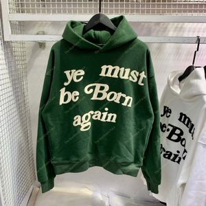 22ss Homens e mulheres Hoodie Cactus Plant Flea CPFM YE DEVE NASCER DE NOVO Hoodie West Jerry Letter Impresso High Street Hip Hop Hoodies 12 cores Moletom com capuz Moletom com capuz