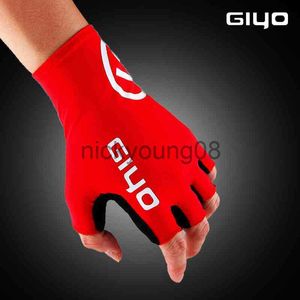Пяти пальцев перчатки Giyo Cycle Half -Finger Gel Sports Race Gloves Bicycle MTB Road Guantes Glove езда на велосипеде среди мужчин Mid -Termer X0902