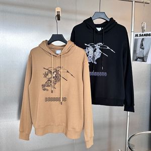 Mens hoodies hoody pullover tröjor Lossa långärmad jumper mens kvinnor toppar kläd mode svart hoodie med broderi England varumärke