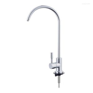 Rubinetti per lavandino del bagno Rubinetto per filtro dell'acqua in acciaio inossidabile da 1/4 pollici per rotazione della cucina Connessione rapida per bere