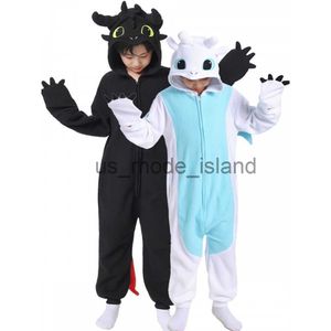 Pajamas Kigurumi Onesie Cartoon Tothless Pajamas For Kids Adult Women Men Animal Pyjamas Homewear Halloween Cosplay Party Costume x0901