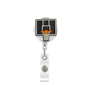 Business Card Files Cartoon Cute Retractable Badge Holder Reel Nurse Id Love Play Basketball Key Chain Alligator Clip With 378° Rotati Otzfg