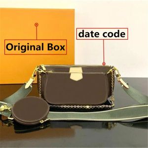 Handbags Women Bags Genuine Leather Crossbody Original Box Date code Fashion Purses Wallet clutch shoulder messenger woman cross body Designer Handbag Purse