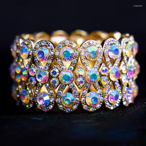 Stage Wear Bellydance Jewelry Belly Dance Costume Outfits Accessories Colorful Rhinestones Bracelet 1 Piece For Women