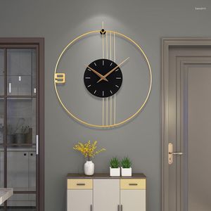 Relógios de parede Luxo Silencioso Relógio Eletrônico Design Moderno Cozinha Banheiro Hall Sala Decorações Horloge Murale Digital