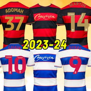 23 24 Queens Park Rangers Herren-Fußballtrikots AMOS WILLOCK ROBERTS DYKES JOHANSEN Home Away Fußballtrikots Kurzarmuniformen