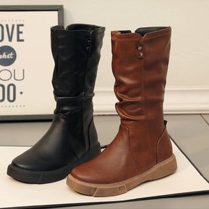 Mulheres coxa botas altas mulheres botas modernas zíperes ao ar livre feminino casual sapatos de plataforma senhoras botas longas de couro botines mujer para meninas sapatos de festa