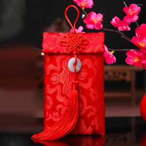 Presentförpackning Kinesiska bröllopskuvert Hongbao -broderier Hong Bao för år 2023 Spring Festival 2st