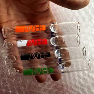 Tubo de vidro Pyrex OG gordo e grosso 4,7 polegadas One Hitter Pipes Steamroller Filtros Acessórios para fumar Suporte de narguilé para tabaco seco erva queimador de óleo Dab Rig