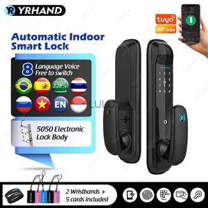 Dörrlås yrhand Tuya WiFi Digital elektroniskt lås för smart Home Biometric Digital Lock Fingerprint Smart Door Lock HKD230902