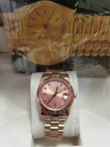 Mit Originalverpackung Luxusuhren Roségold Stahlarmband 40 mm 228235 228239 Streifenzifferblatt Automatische Mode-Herrenuhr Armbanduhr 2023