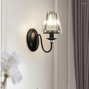 Wall Lamps Modern LED Lamp Crystal Lampshade Light For Bathroom Bedroom Living Room Indoor Fixture Sconces Home Decoration