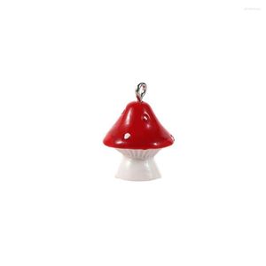 Charms Accessories Resin Vegetable Pendant Necklace Jewelry Making DIY Earring Mushroom