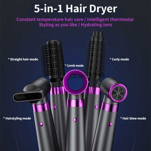 Electric Hair Dryer Electric Hair Dryer 5 in 1 Multifunctional Hair Straightener Negative Ion Hair Care Curler Blow Dryer Styling Set Strong Wind HKD230902