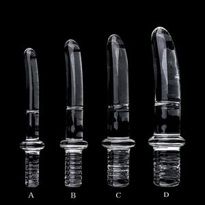 Slip Mutandine Super Long Forma di coltello Butt plug in vetro Anal Dildo Masturbazione Stick Dilatatore Butt Stimolazione Giocattolo del sesso per adulti 230901