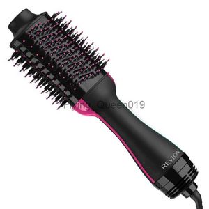 Electric Hair Dryer One-Step Hair Dryer Volumizer Hot Air Brush Black Blow Dryer HKD230902