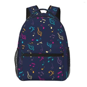 Backpack Men Woman Musical Notes And Clefs Colorful Schoolbag For Female Male 2023 Fashion Bag Student Bookpack