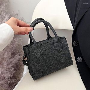 Вечерние сумки женщины портативные сообщения на плече сумка с чистым войлоком мини -кошелек для женского поперечного роскошного дизайна Shopper Shopper