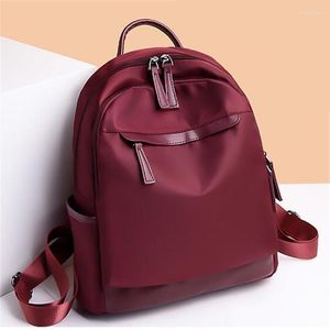 Borse da scuola Zaino impermeabile semplice Borsa da donna di grande capacità Zaino da viaggio in tessuto Oxford di alta qualità Zaino da donna Mochila Bolso